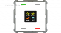 MDT BE-TAS63T4.01 Выключатель KNX Lite 63 4-кнопочный с цветным сенсорным дисплеем, термодатчик