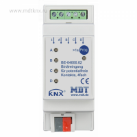 MDT BE-04000.02 Модуль KNX бинарных входов 4-канальный, для беспотенциальных контактов