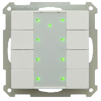 MDT BE-TA55P8.G1 Кнопочный выключатель KNX/EIB 4x канальный (8 кнопок)