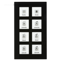 MDT BE-GT08S.01 Сенсорный выключатель KNX/EIB 4х канальный (8 сенсорных зон)