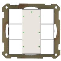 MDT BE-TA55P6.01 Кнопочный выключатель KNX/EIB 3x канальный (6 кнопок)