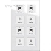 MDT BE-GTT8W.01 Сенсорный выключатель KNX/EIB 4х канальный (8 сенсорных зон)