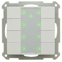 MDT BE-TA55P8.01 Кнопочный выключатель KNX/EIB 4x канальный (8 кнопок)