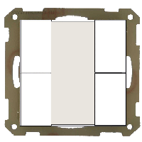 MDT BE-TA5504.G1 Кнопочный выключатель KNX/EIB 2x канальный (4 кнопки)