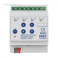 MDT AMS-0416.02 Актуатор релейный KNX/EIB 4x канальный с функцией измерения тока, 230В~, 16A
